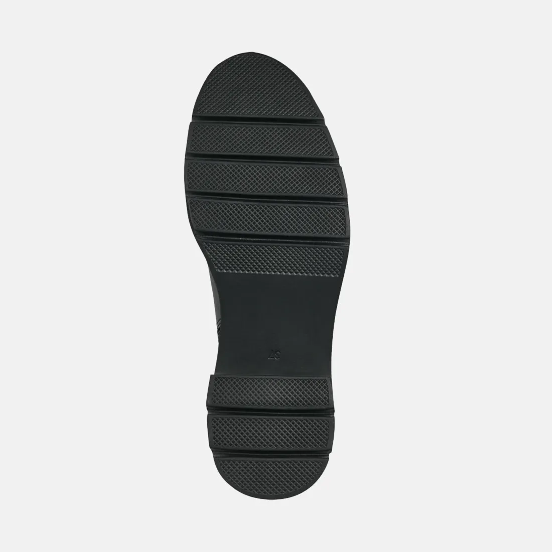 Stivaletto Chelsea Tamaris nero in ecopelle con tacco medio