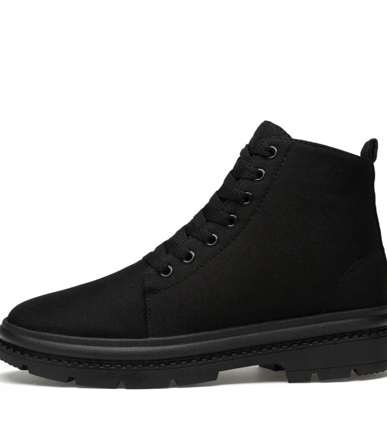 Stivali di tela da uomo con tacco invisibile Altezza crescente Stivaletti da uomo 8 cm Stivaletti rialzati da uomo più alti 6 cm
