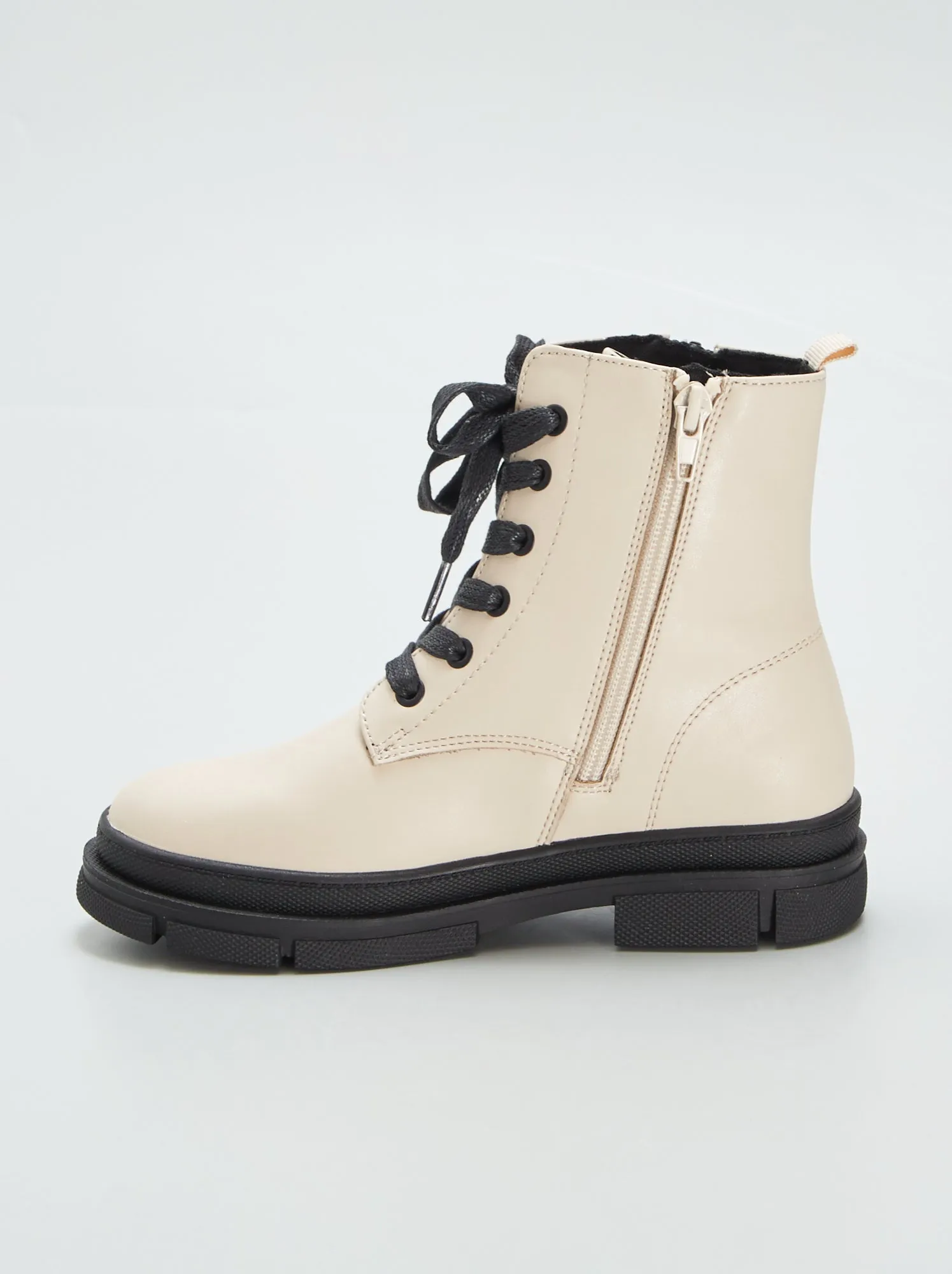 Stivali stile scarponi - BEIGE