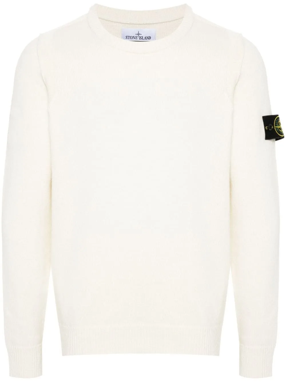 Stone Island-Maglione con applicazione Compass