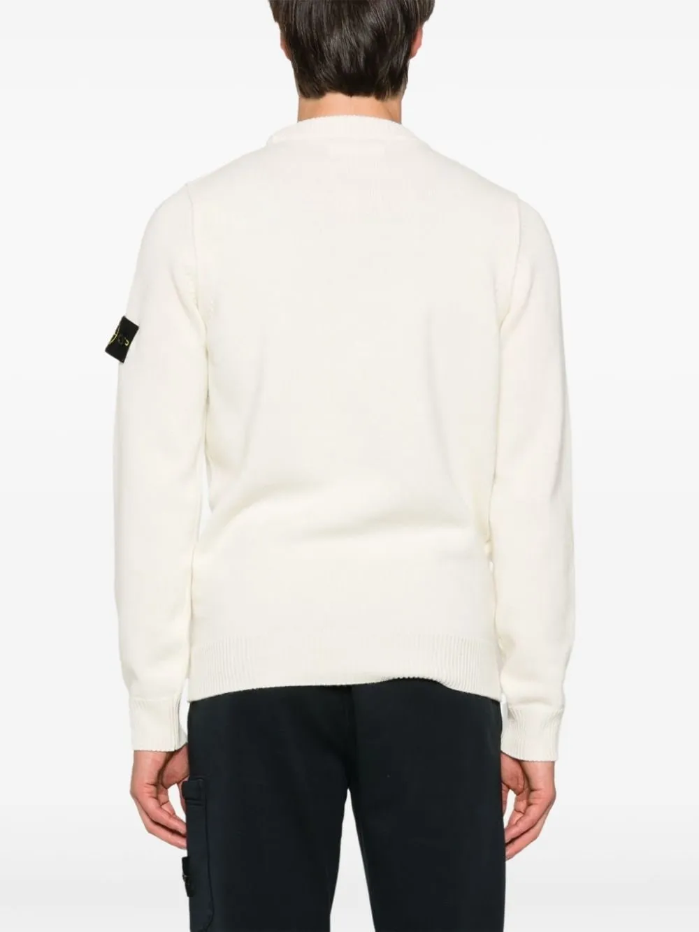Stone Island-Maglione con applicazione Compass