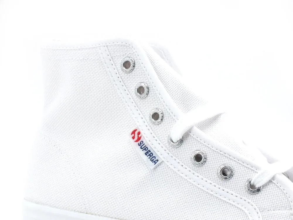 SUPERGA 2705 Hi Top Sneaker Donna Platform White S3111MW