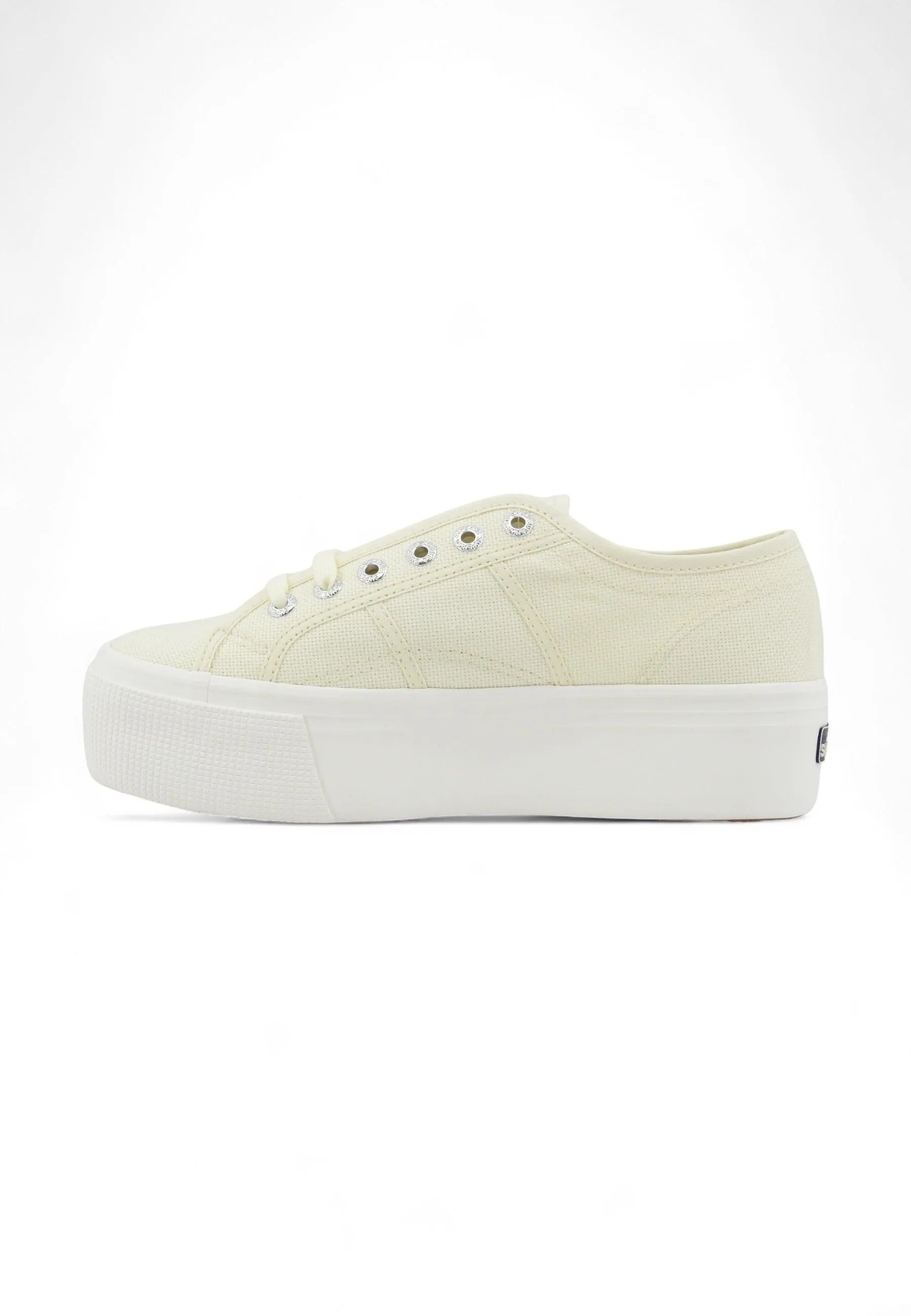 SUPERGA 2790 Platform Sneaker Donna Beige Natural Avorio S9111LW