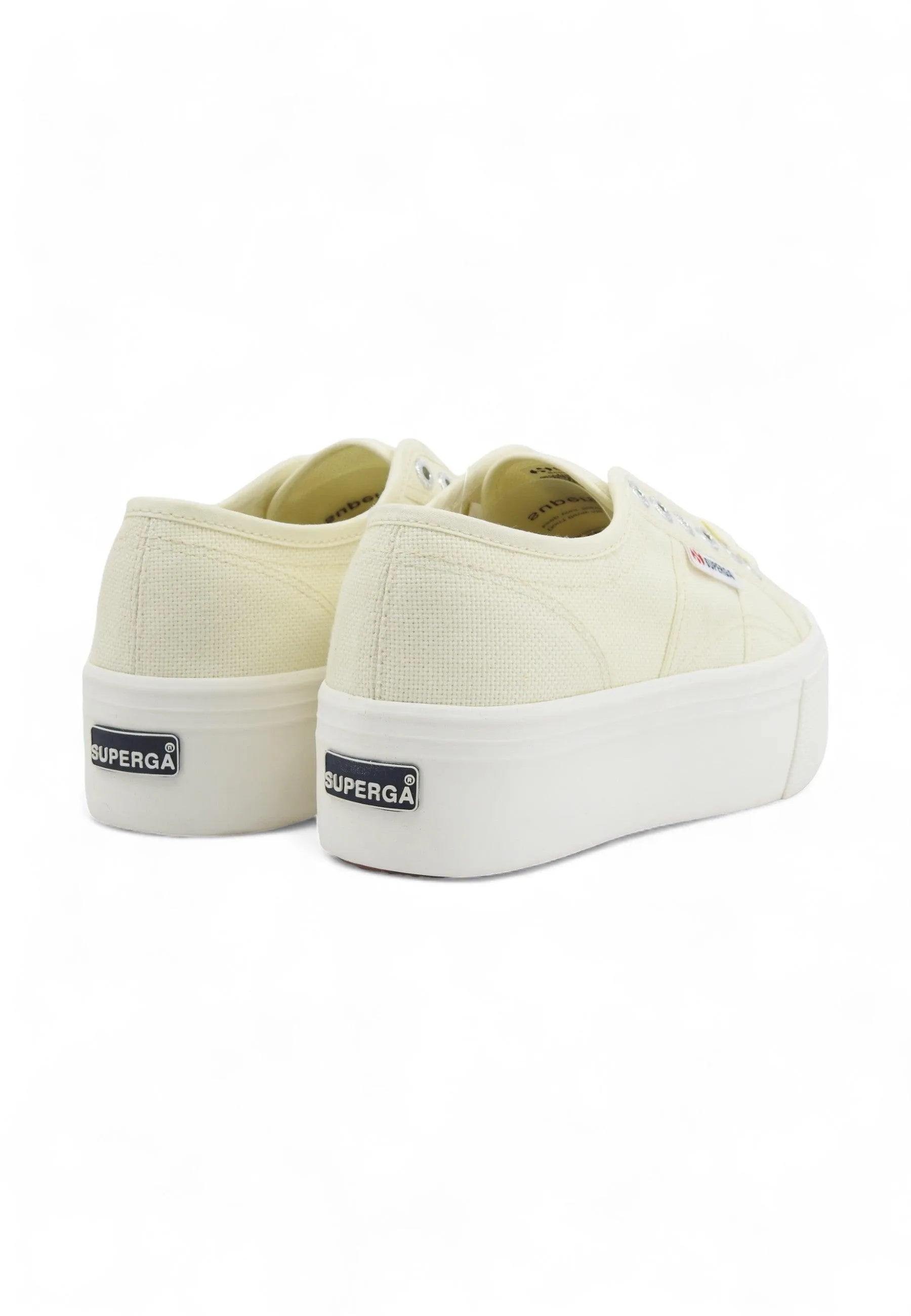SUPERGA 2790 Platform Sneaker Donna Beige Natural Avorio S9111LW