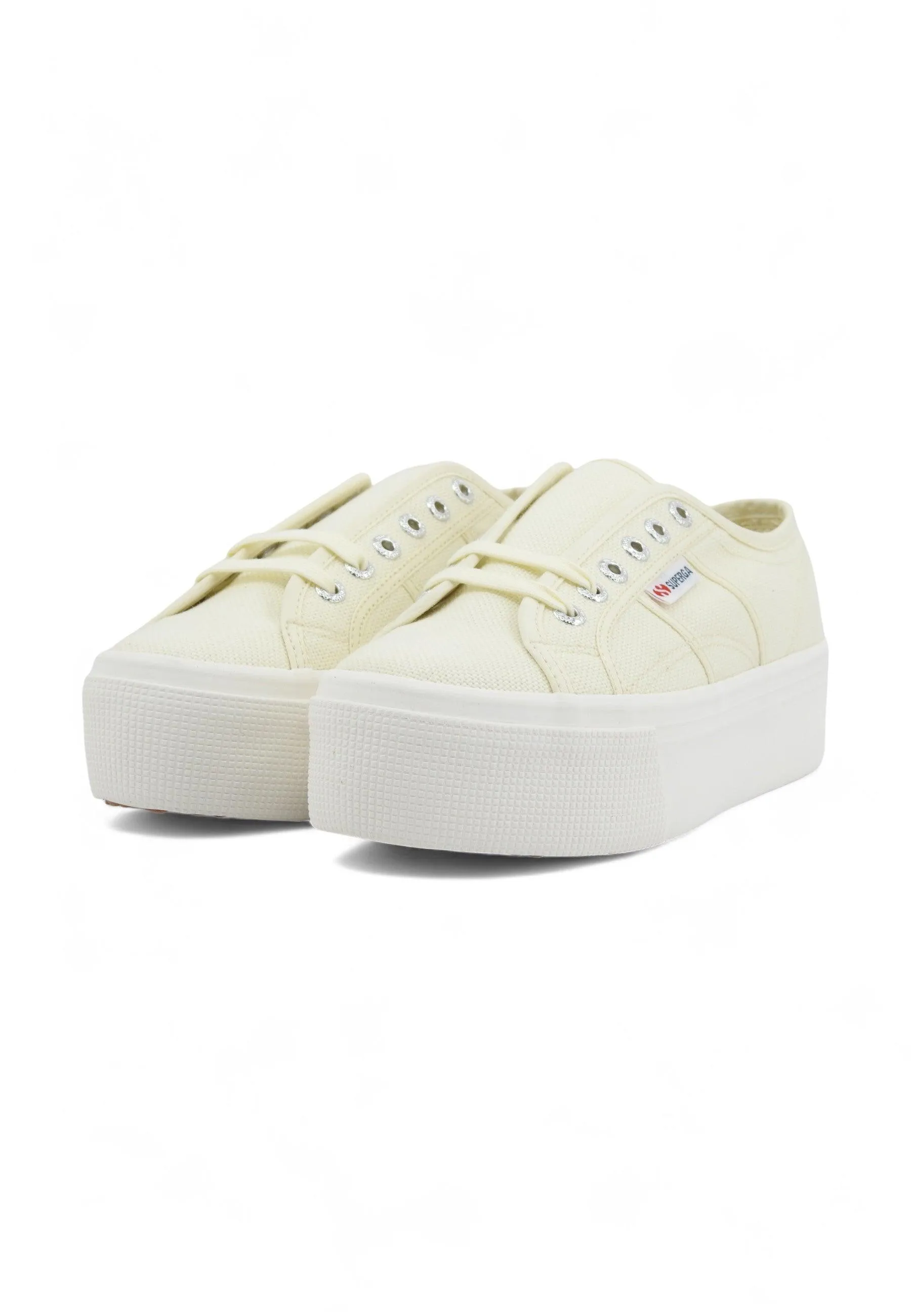 SUPERGA 2790 Platform Sneaker Donna Beige Natural Avorio S9111LW