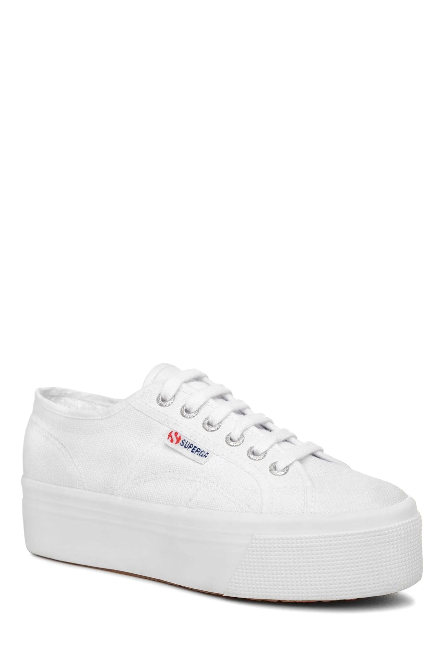 Superga Bianco - 2790 - Scarpe da ginnastica flatform in tela