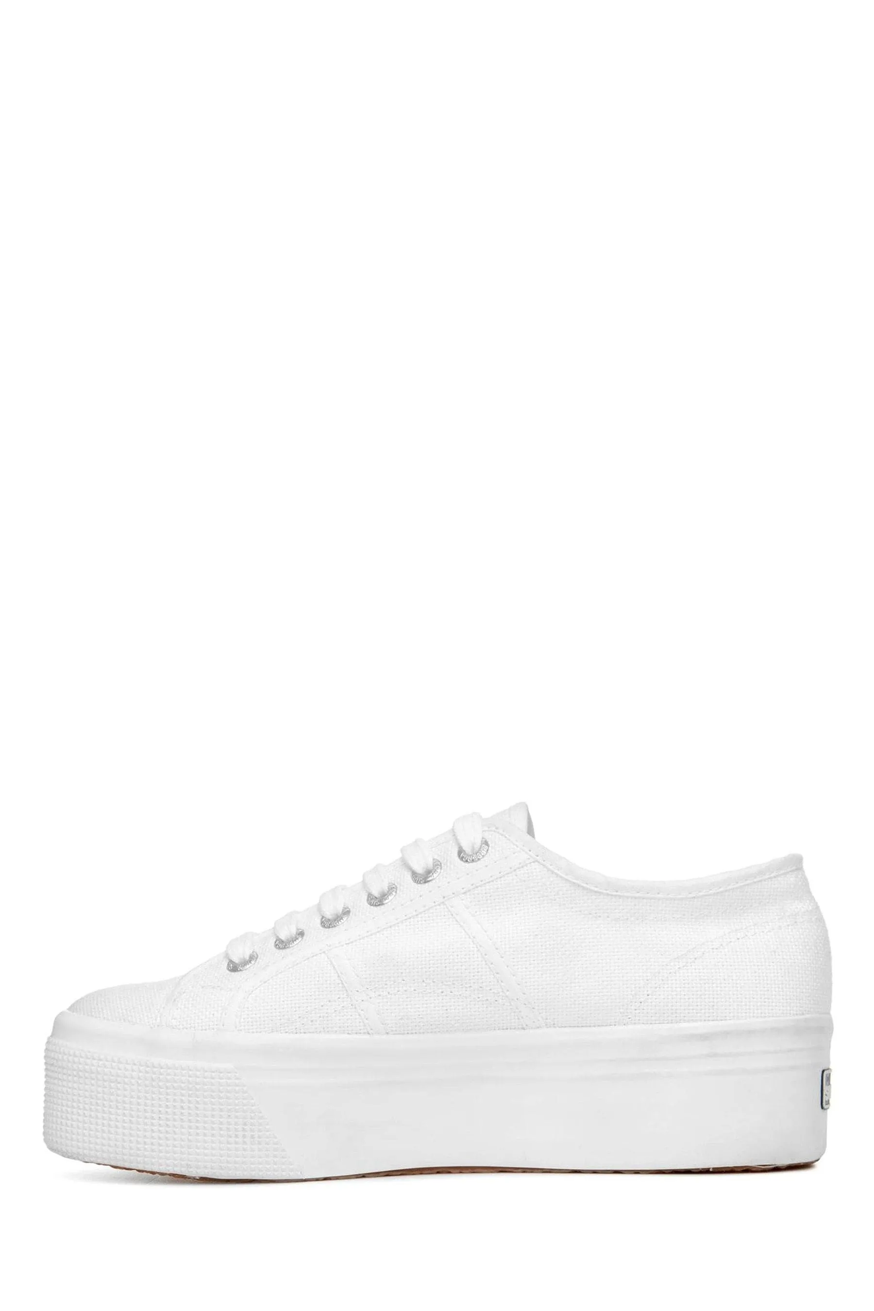 Superga Bianco - 2790 - Scarpe da ginnastica flatform in tela