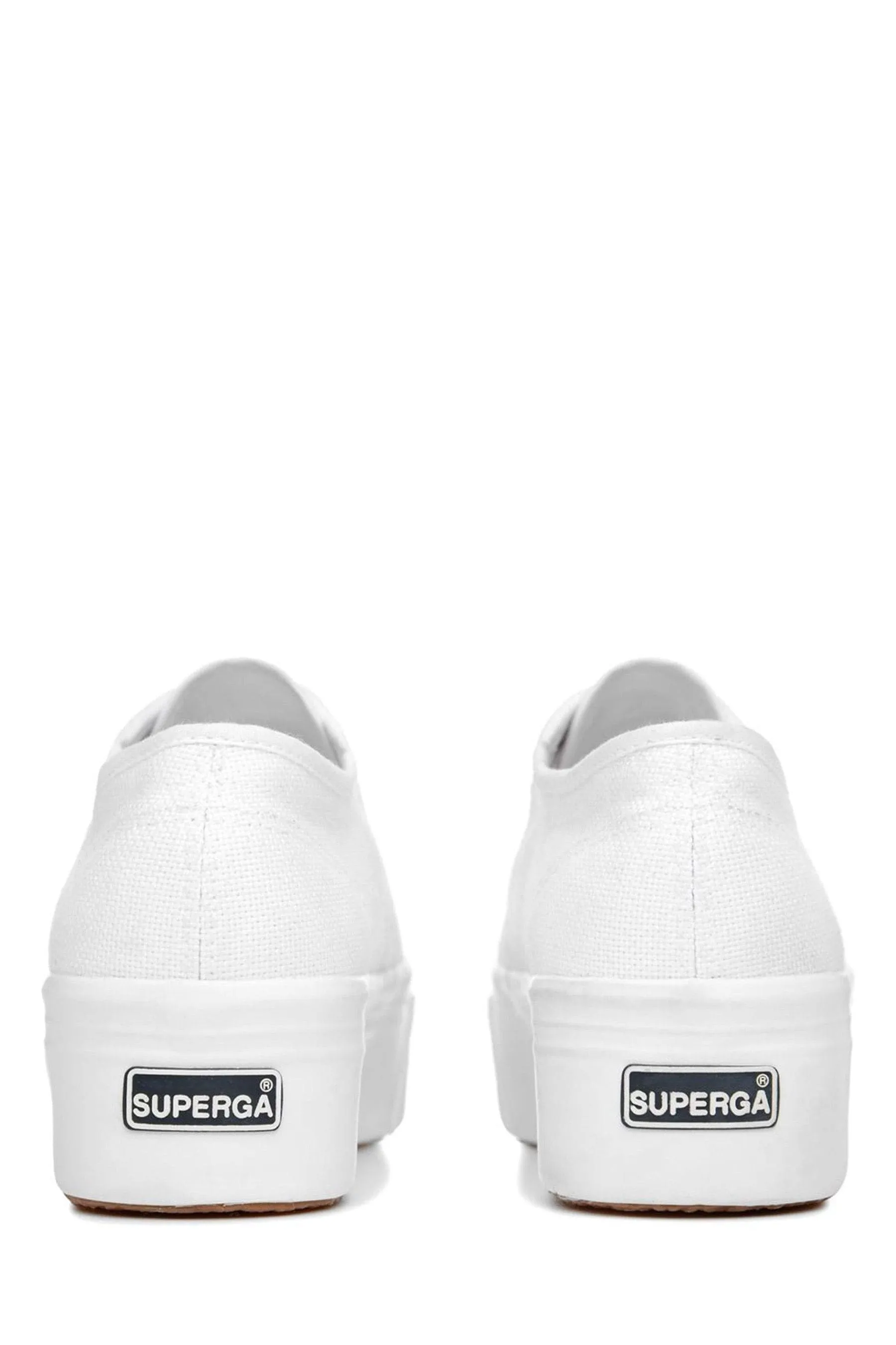 Superga Bianco - 2790 - Scarpe da ginnastica flatform in tela