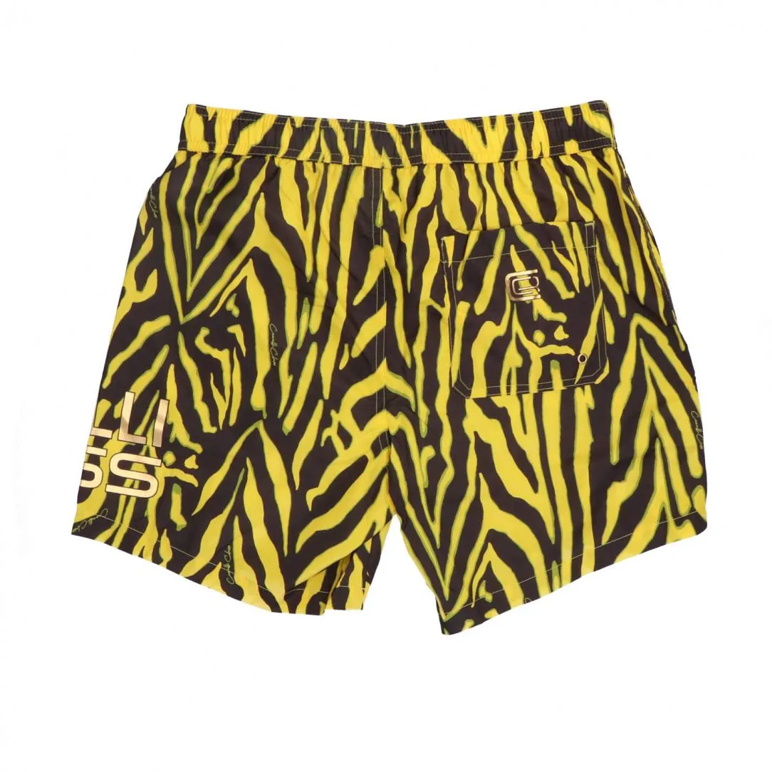SWIMSUIT MEDIUM CAVALLI CLASS Nero Giallo