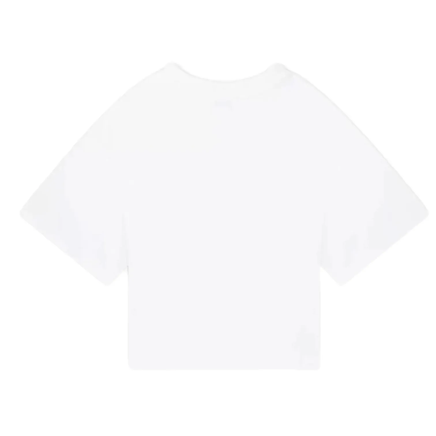 T-shirt bianca con logo per bambina