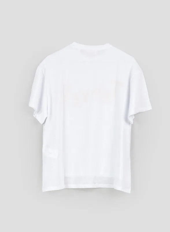 T-shirt jersey di cotone bianca - iBlues