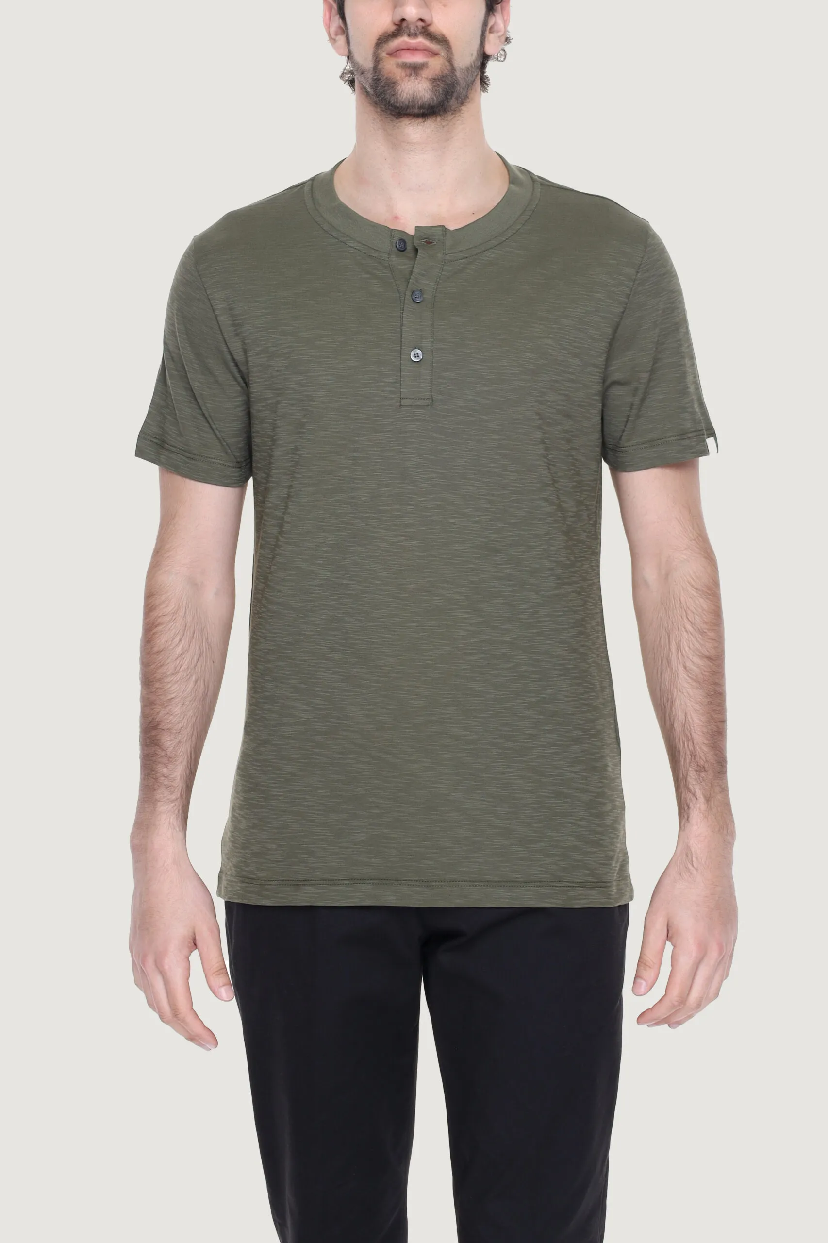 T-shirt Liu-jo SERAFINO MC FLAMESERA Verde Oliva