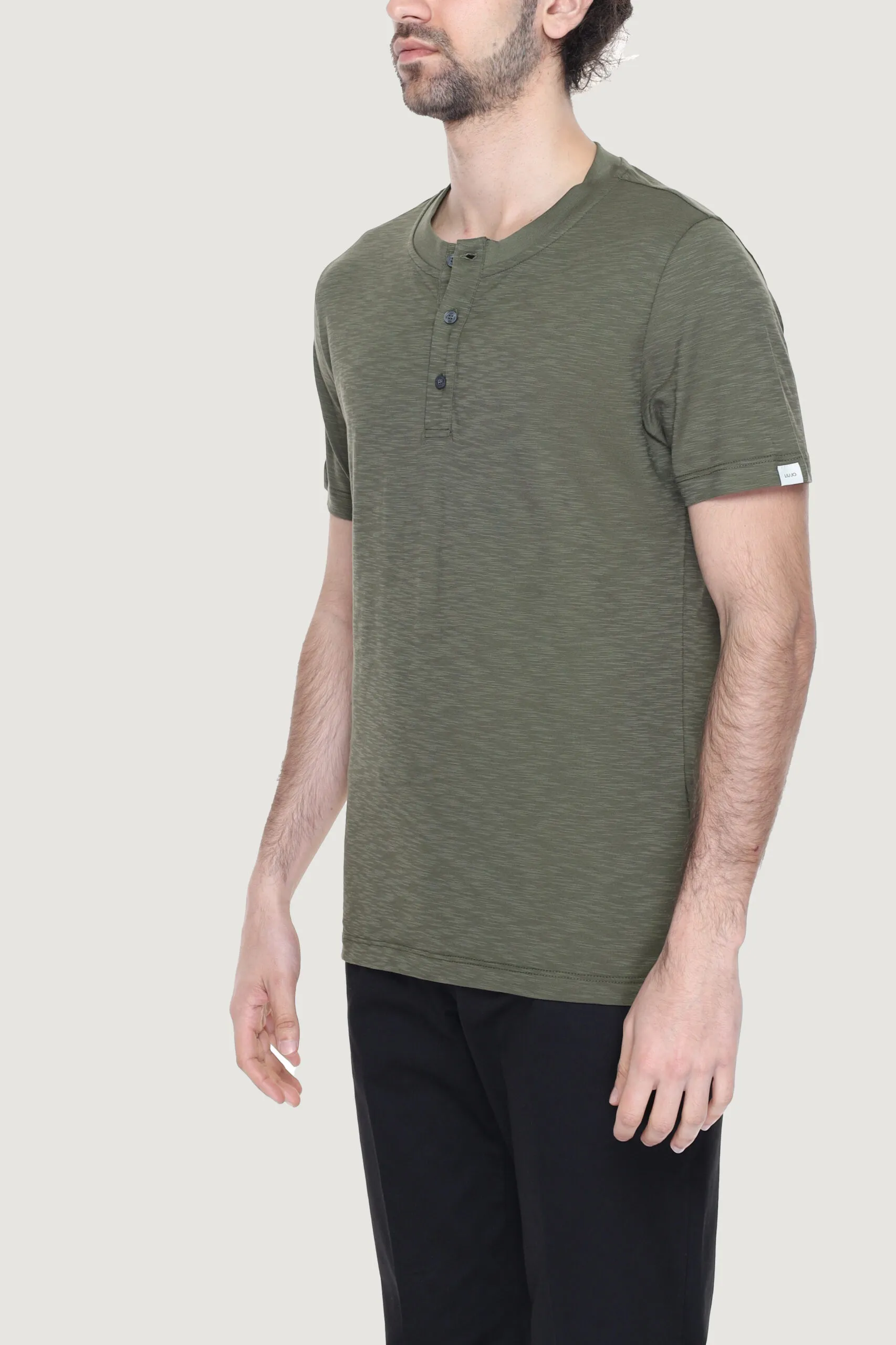 T-shirt Liu-jo SERAFINO MC FLAMESERA Verde Oliva
