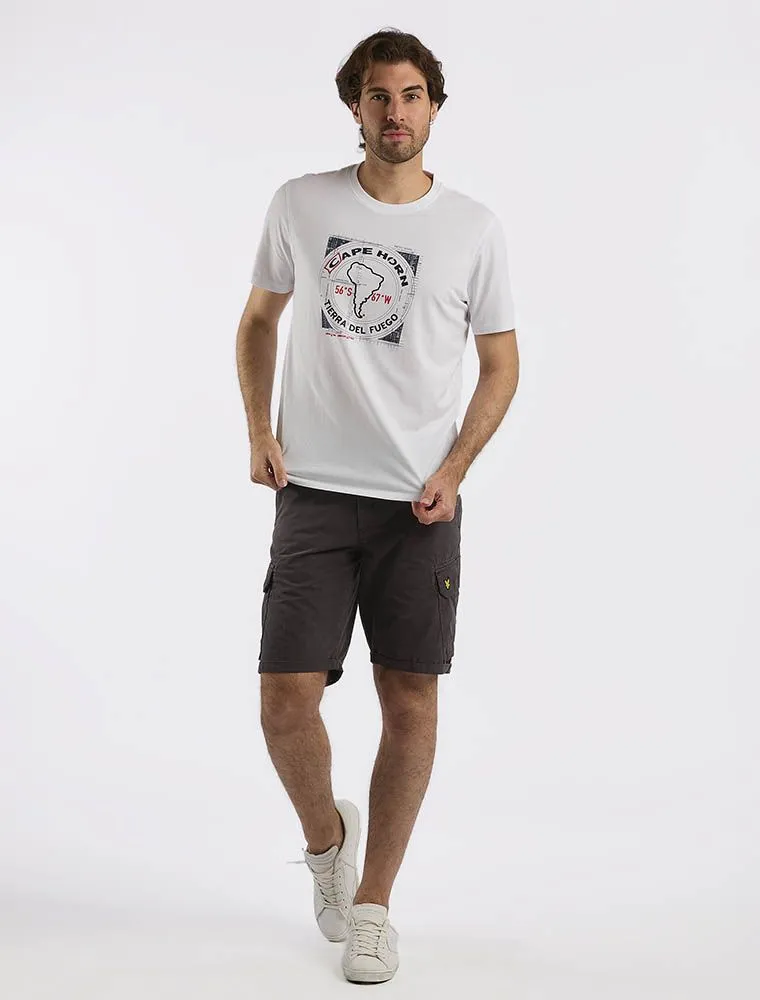 T-shirt Manica Corta Cape Horn - White