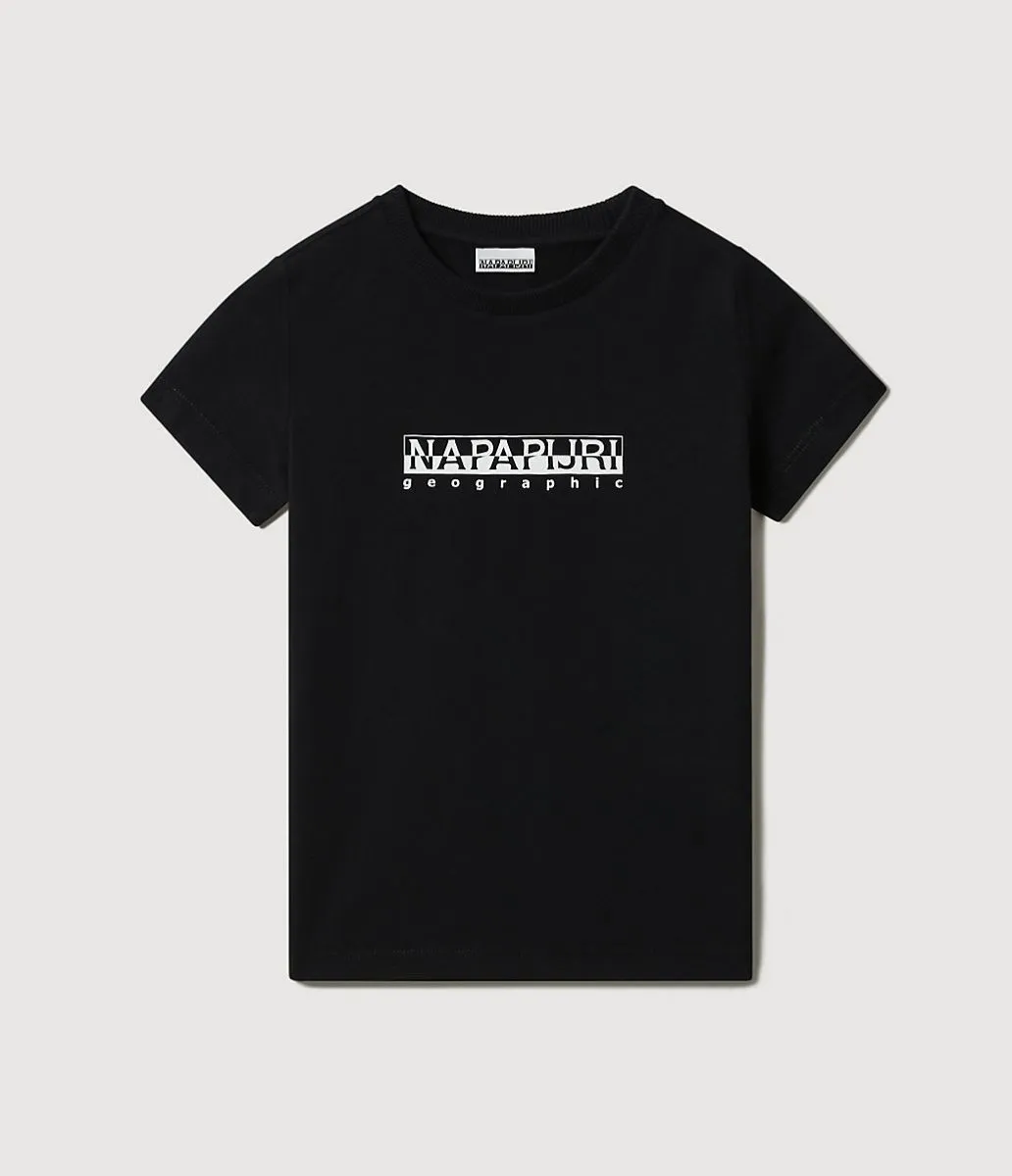 T-SHIRT Ragazzo NAPAPIJRI K S-BOX  SS - NP0A4FP5 041 BLACK