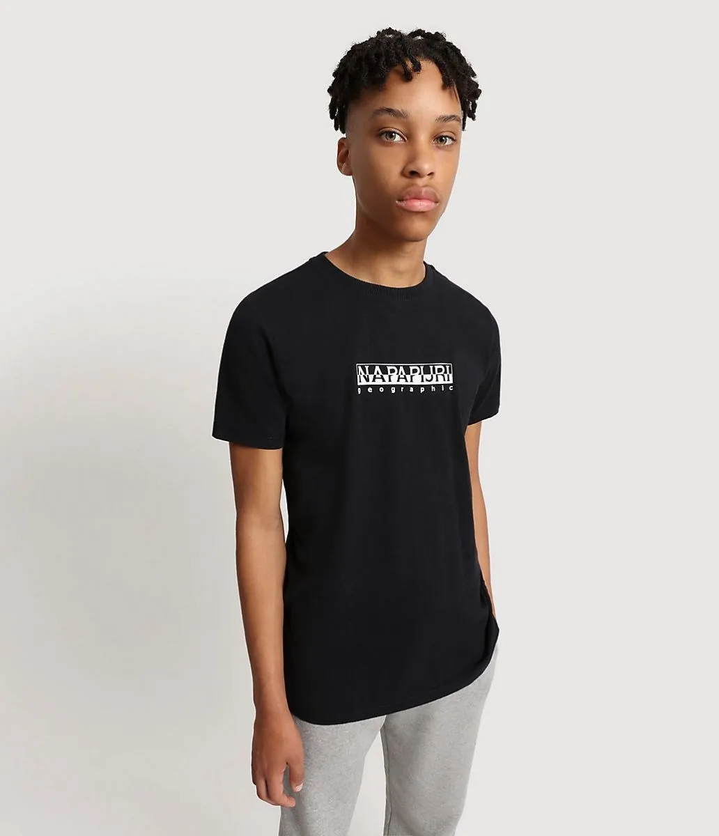 T-SHIRT Ragazzo NAPAPIJRI K S-BOX  SS - NP0A4FP5 041 BLACK