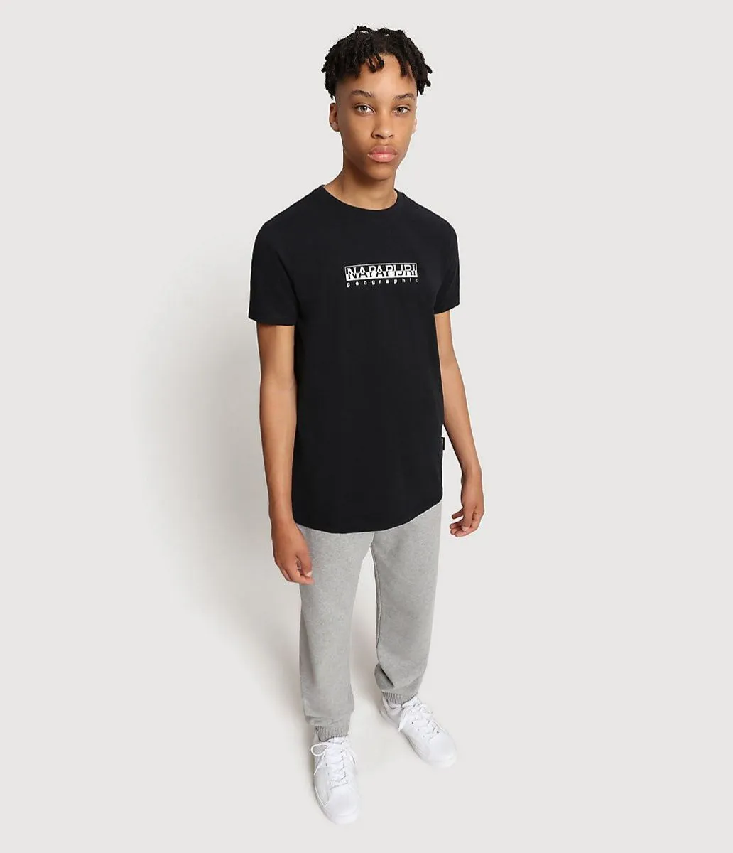 T-SHIRT Ragazzo NAPAPIJRI K S-BOX  SS - NP0A4FP5 041 BLACK