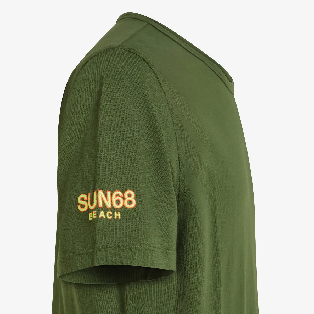 T-SHIRT SUN68 BEACH LOGO S/S VERDE SCURO