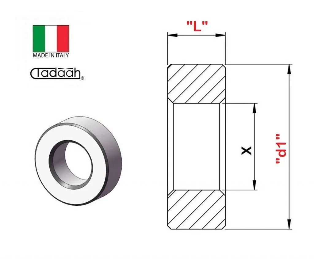 T1102850 Boccola Guidabarra per Gildemeister AS16, AS20, GS20, GM20, GM20AC, fino Ø25mm