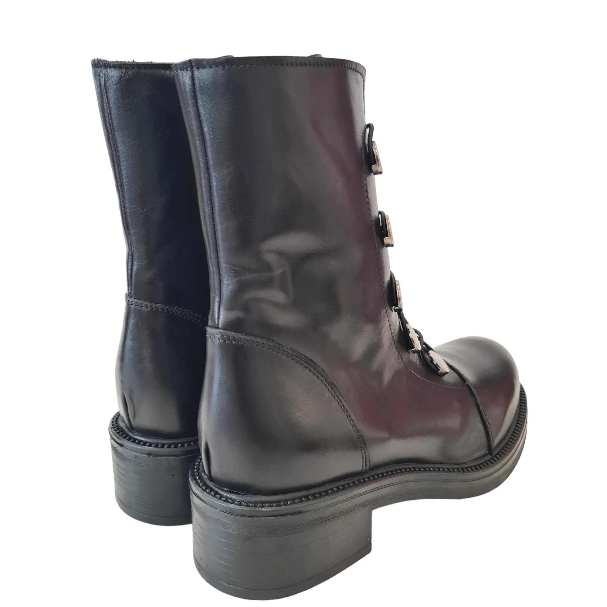 Tattoo Tronchetto Donna Nero con bottoni Rif.626