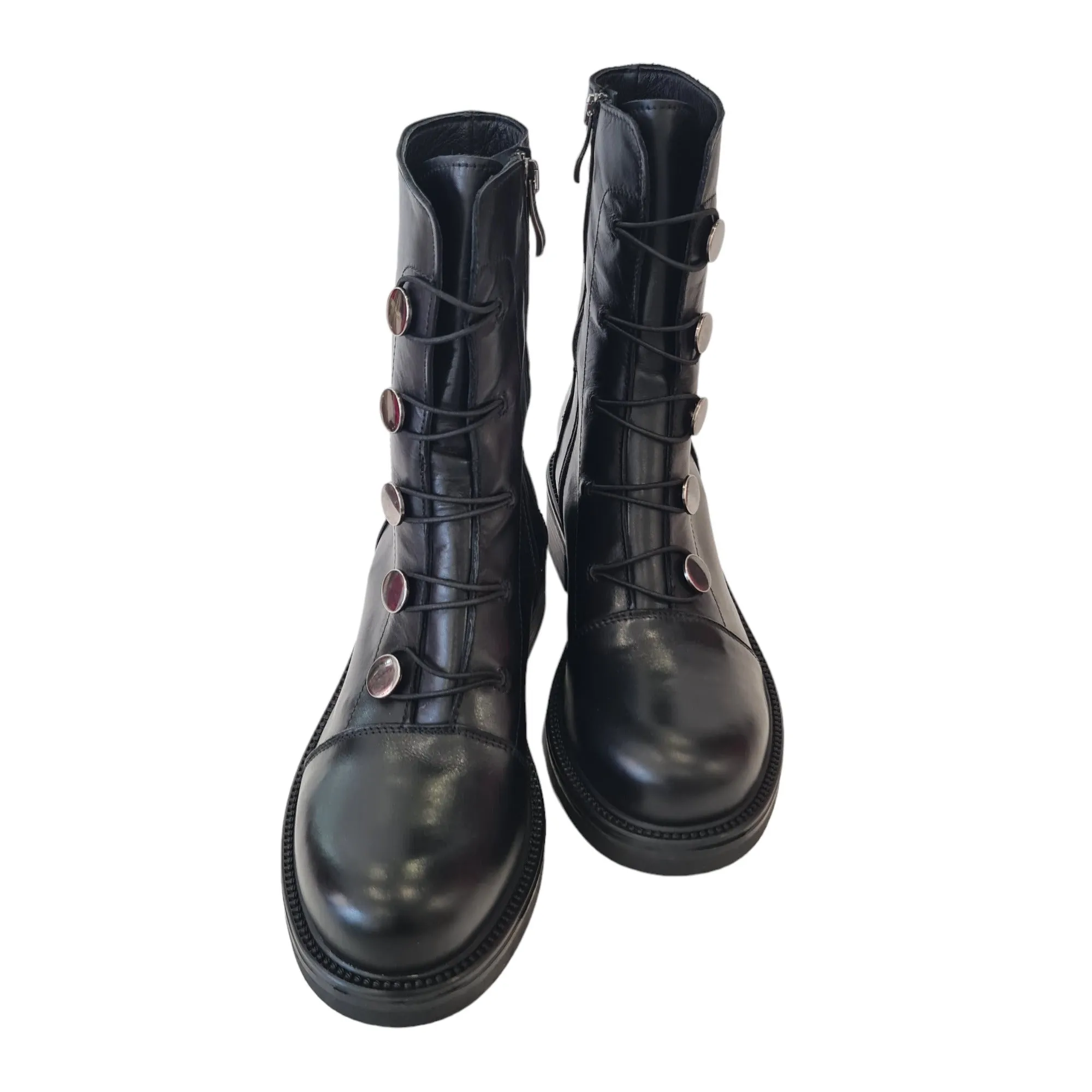 Tattoo Tronchetto Donna Nero con bottoni Rif.626