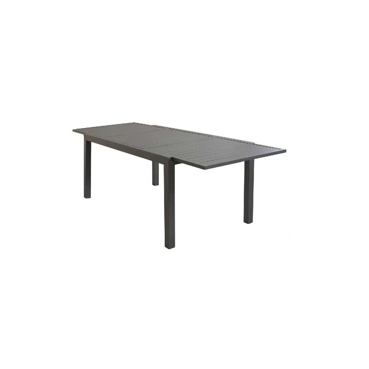 Tavolo da esterno allungabile da giardino in alluminio Formentera da 160cm a 240cm Taupe