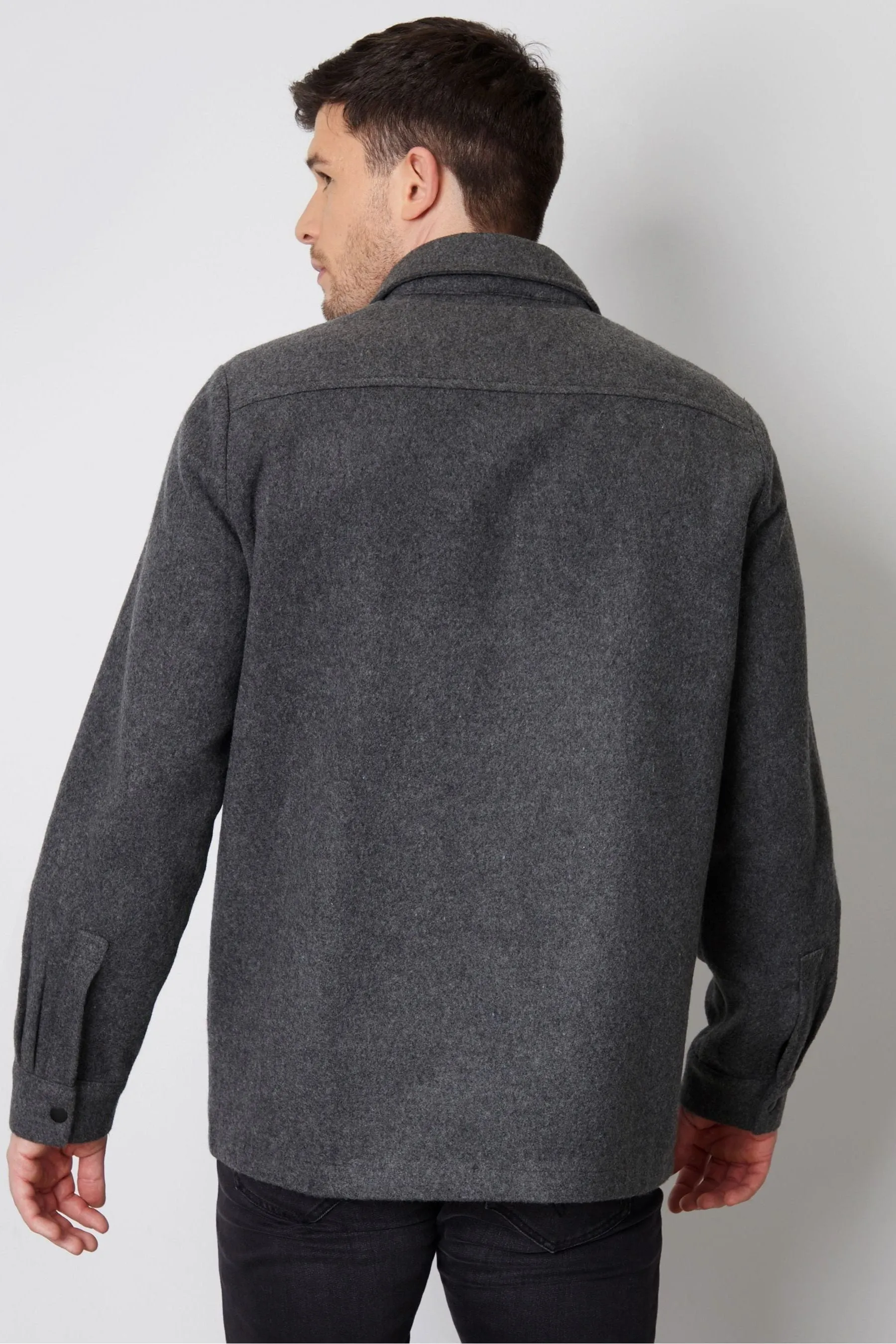 Threadbare - Giacca stile camicia spazzolata