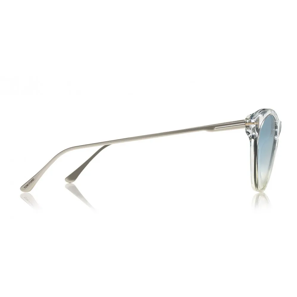 Tom Ford - Micaela Sunglasses - Occhiali da Sole Cat Eye in Acetato - FT0662 - Trasparente  - Tom Ford Eyewear
