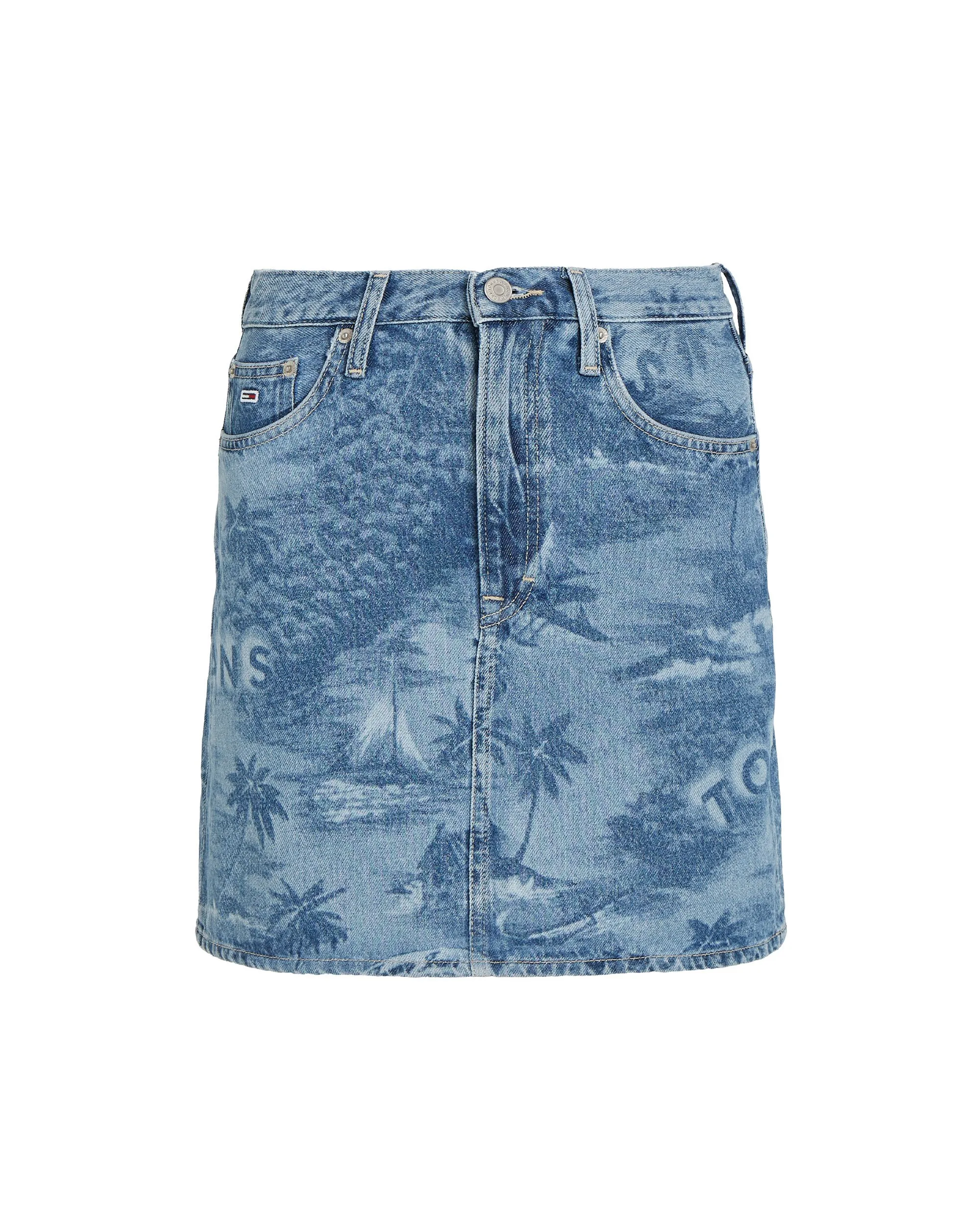 Tommy Hilfiger Gonna Mum Fit A Vita Alta Blu Donna