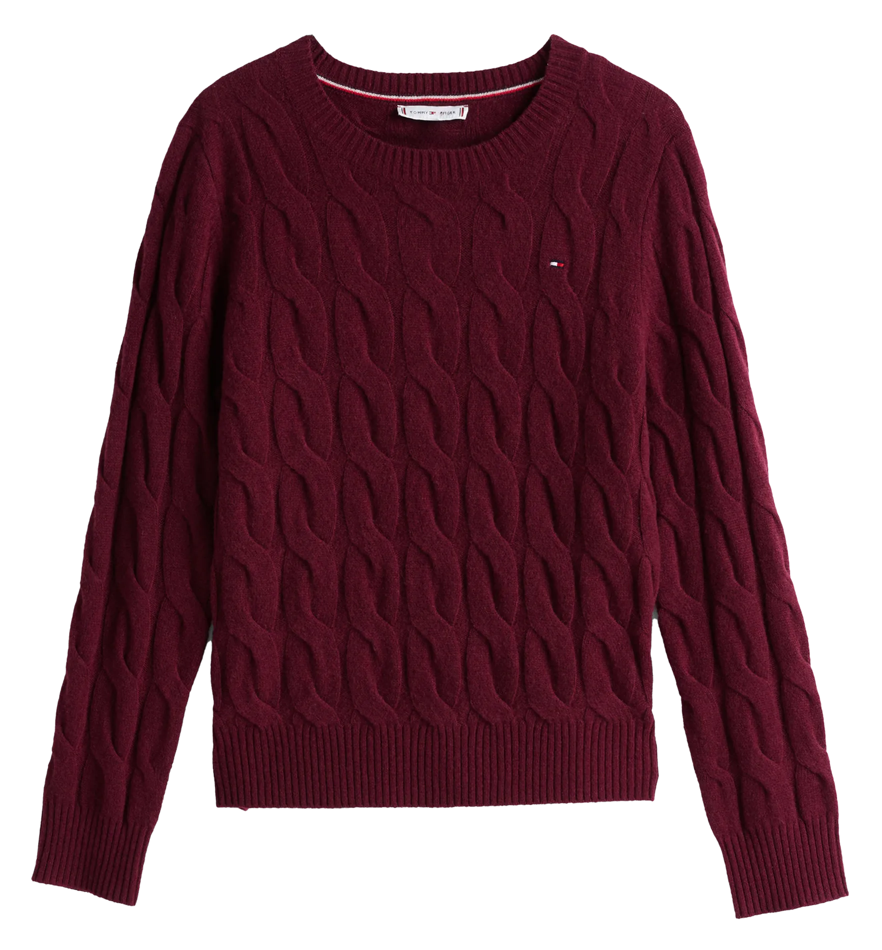 TOMMY HILFIGER   Maglione a girocollo in lana | Viola