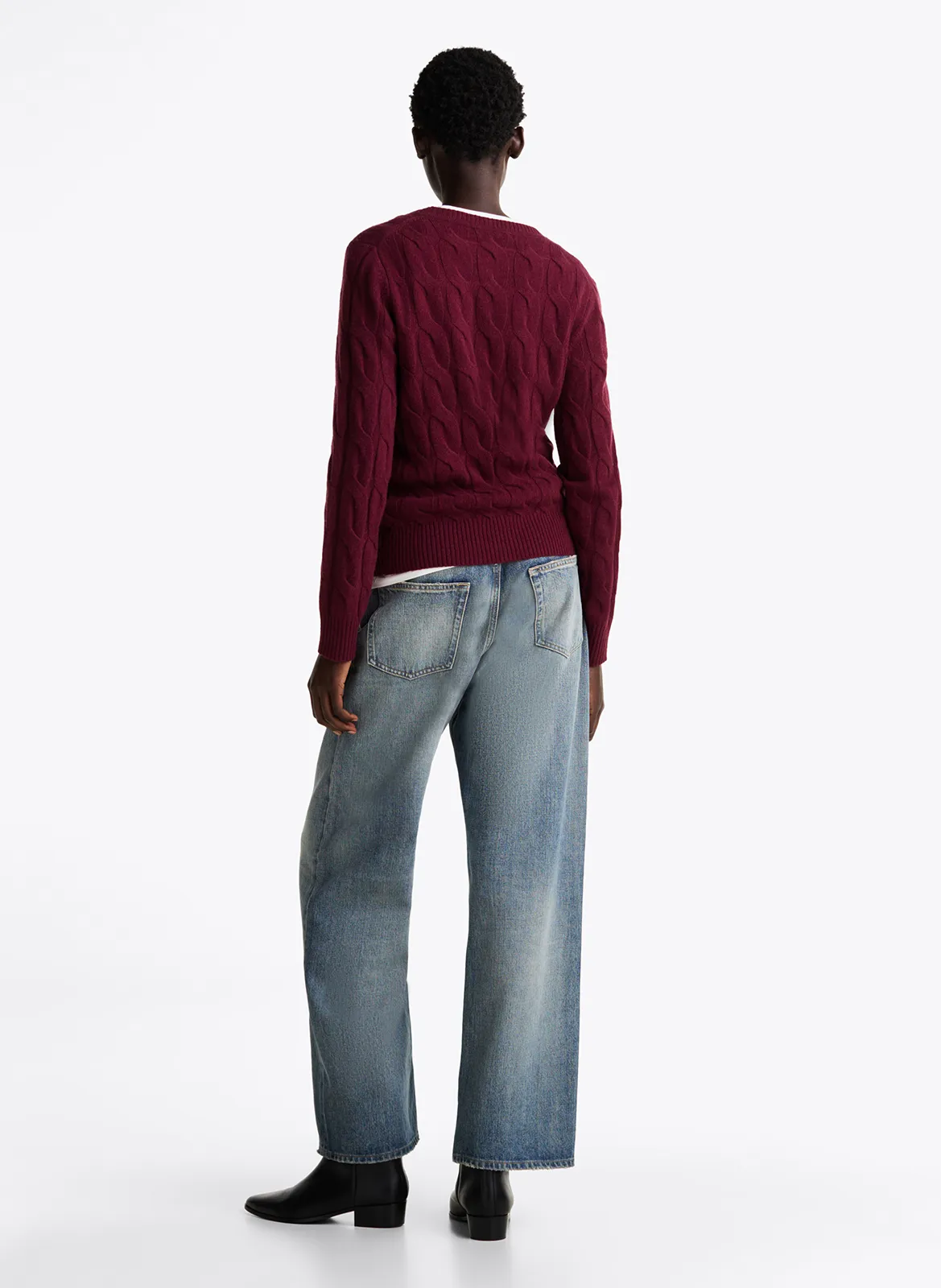  TOMMY HILFIGER   Maglione a girocollo in lana | Viola