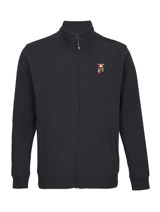 Tuscania Felpa Garzata Fullzip Nero Patch A Cuore /2xl