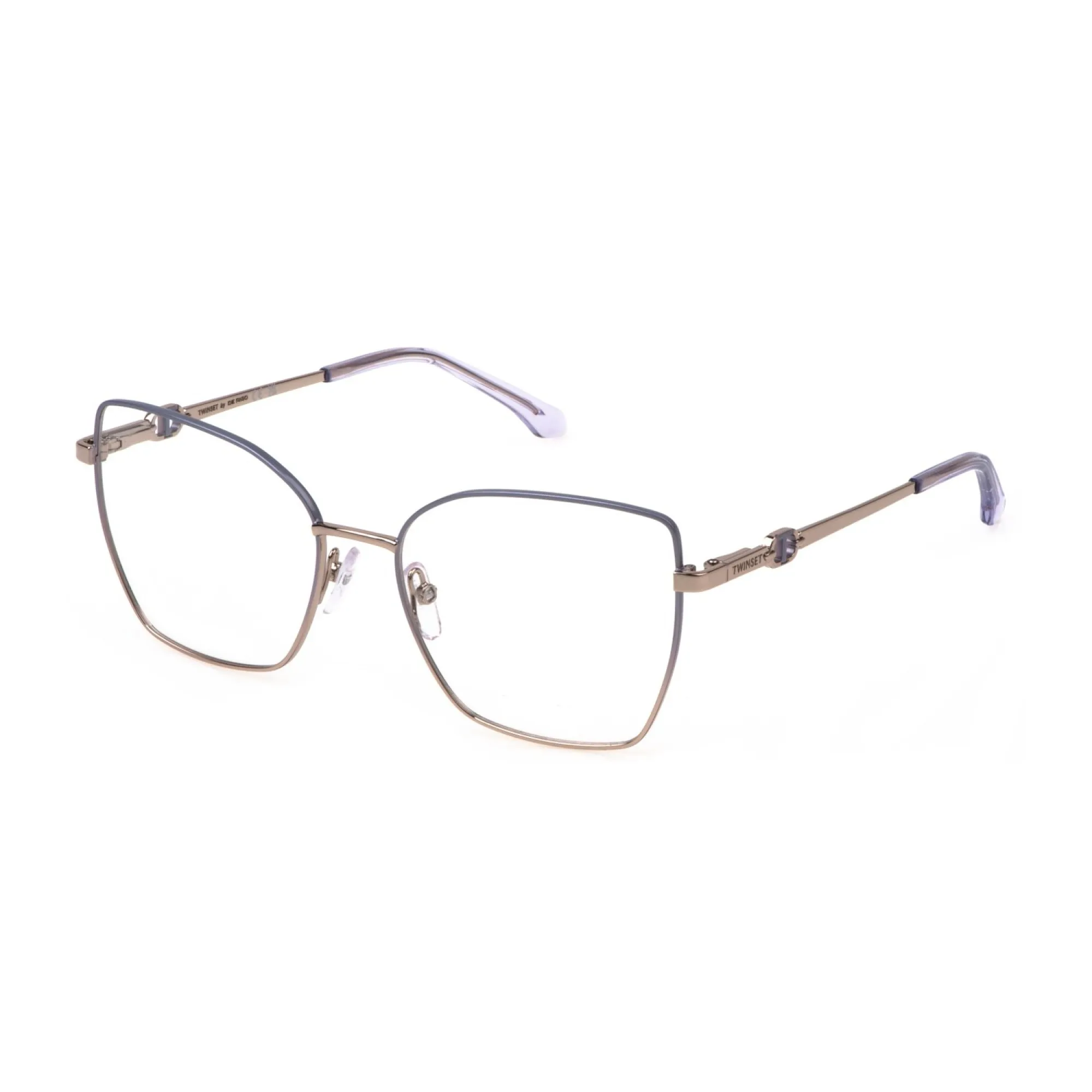   Twinset VTW044 - 0E59 Oro Rosso Lucido Con Parti Colorate | Occhiale Da Vista Donna 