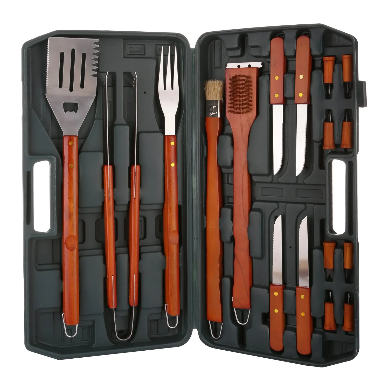 Valigetta con 18 accessori - per barbecue 
