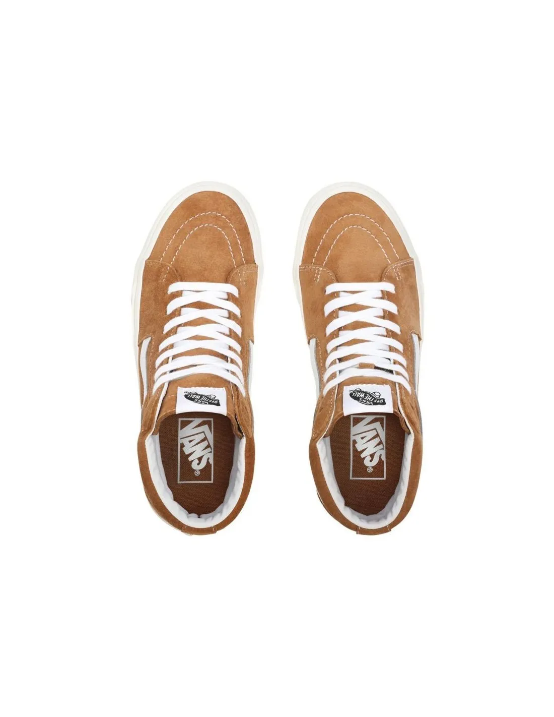 Vans Ua Sk8-hi Pig Suede Brown Sugar / Snow White