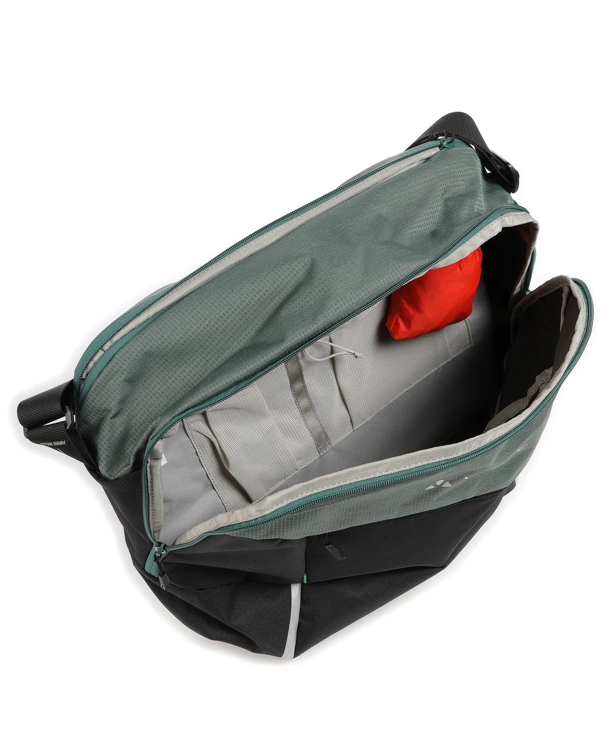  Vaude Urban Cycle Borsa per portapacchi poliestere riciclato nero/verde  
