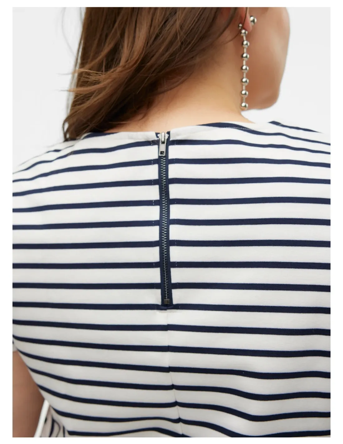 VERO MODA CURVE CABBY SS SHORT ZIP DRESS JRS NOOS