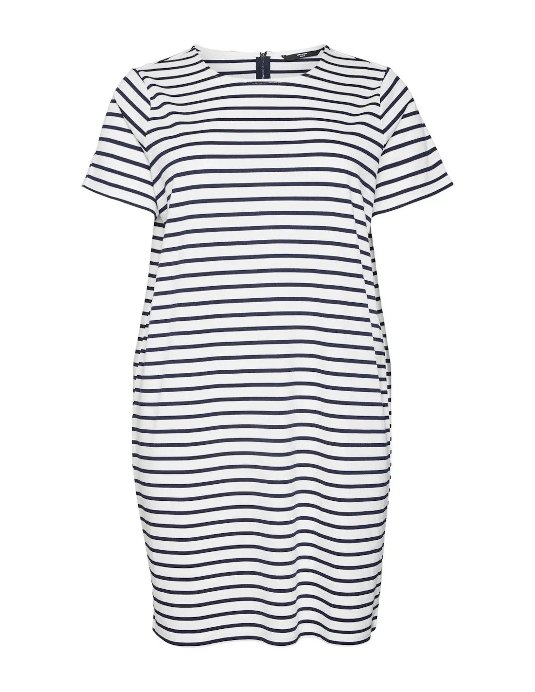 VERO MODA CURVE CABBY SS SHORT ZIP DRESS JRS NOOS