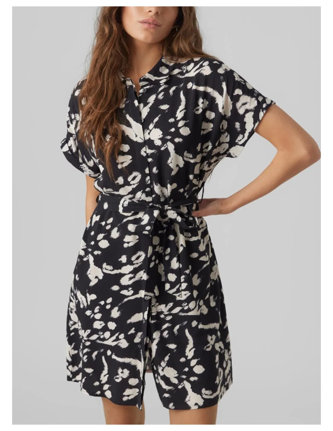 VERO MODA DONNA VMEASY SS SHORT DRESS R1 WVN GA
