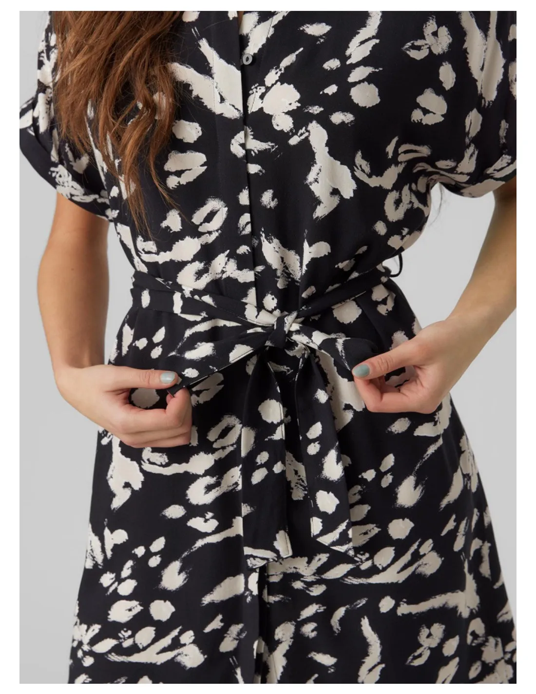 VERO MODA DONNA VMEASY SS SHORT DRESS R1 WVN GA