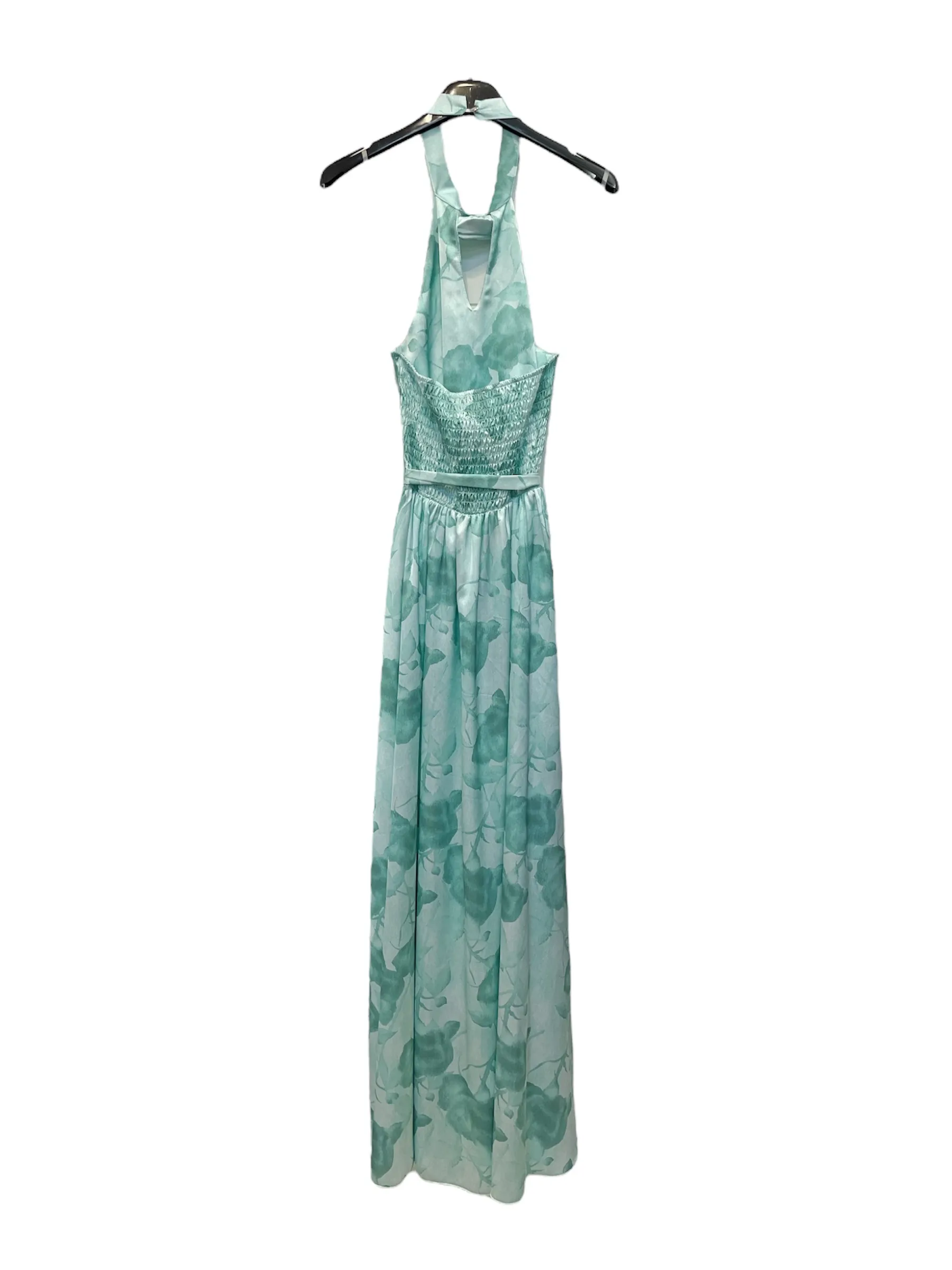 Vestito donna fiori 067625 verde acqua