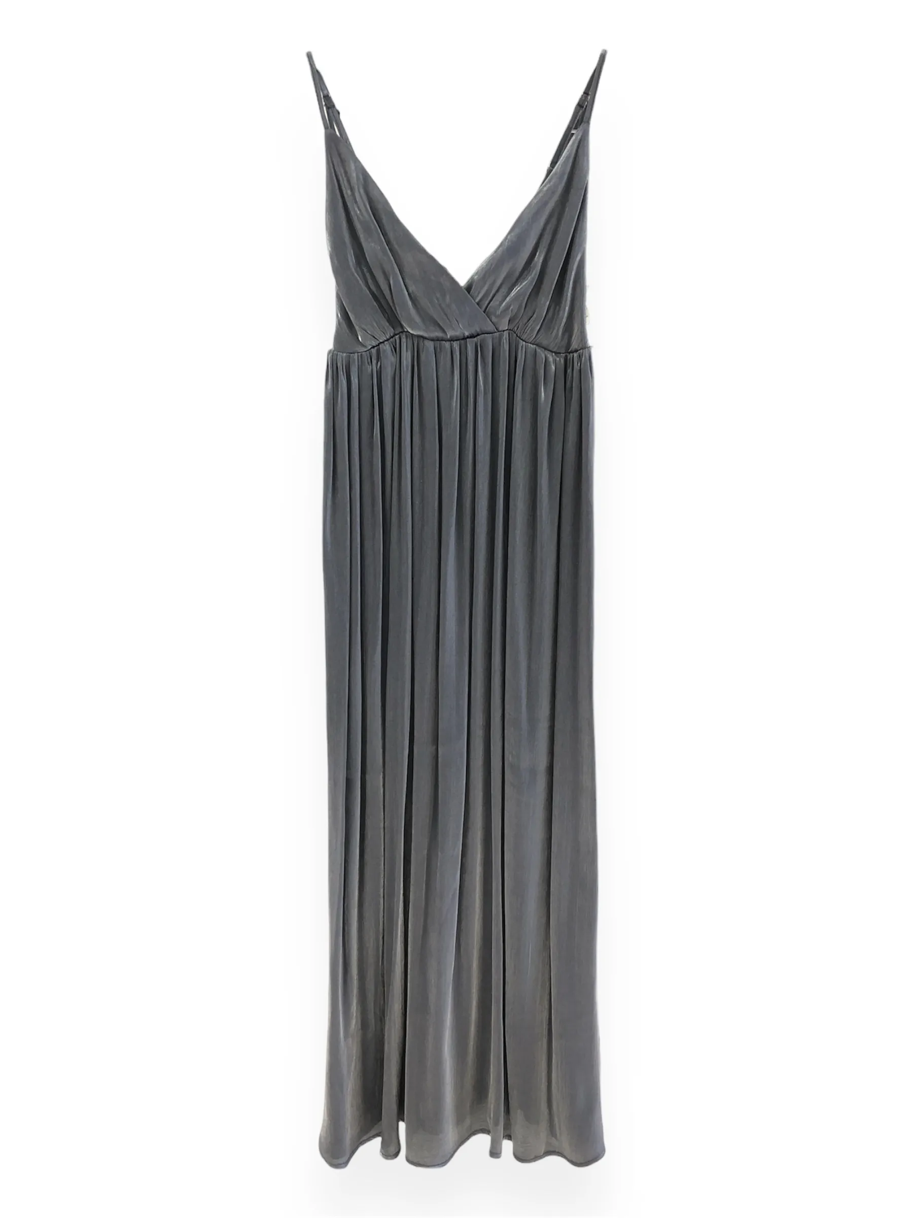 Vestito donna spalmato LAW103 grigio argento