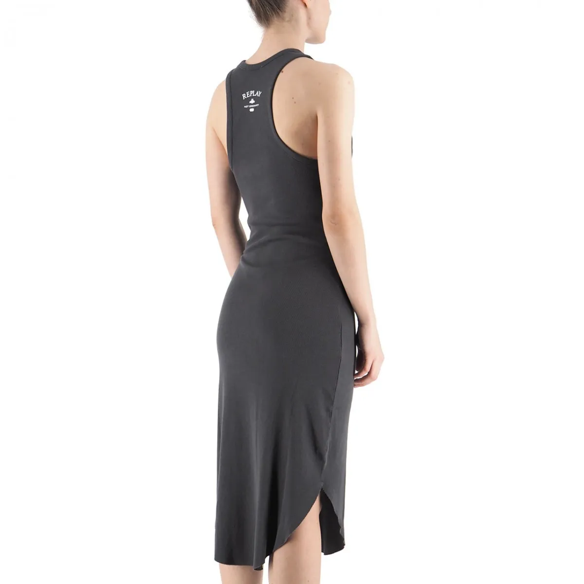 Vestito Slim Fit A Costina Blackboard