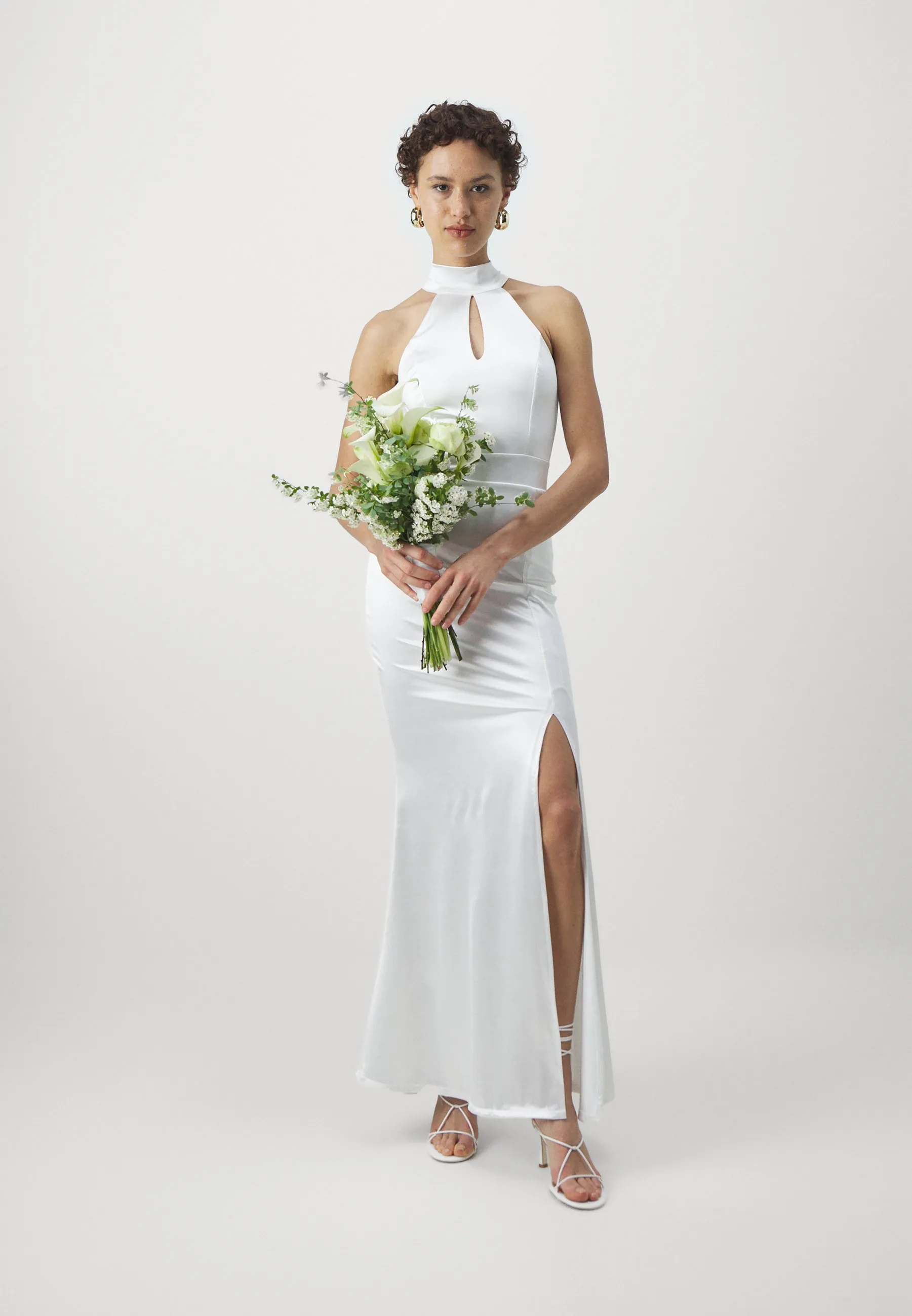 WEDDING HALTERNECK DRESS - Vestito di maglina