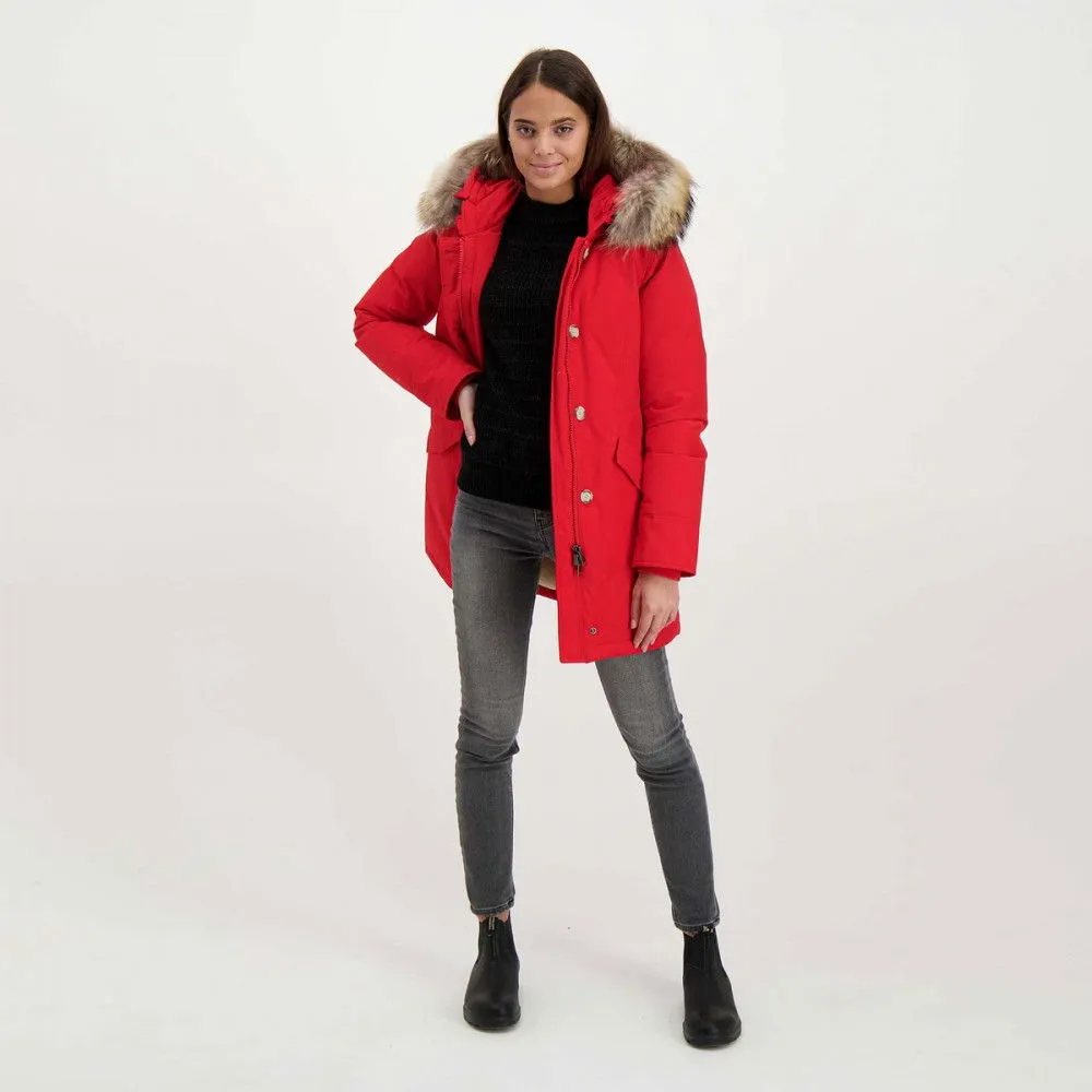 WOOLRICH ARCTIC PARKA RACCOON DONNA