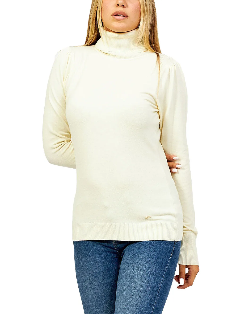 YES ZEE Maglione Donna - Bianco modello M038