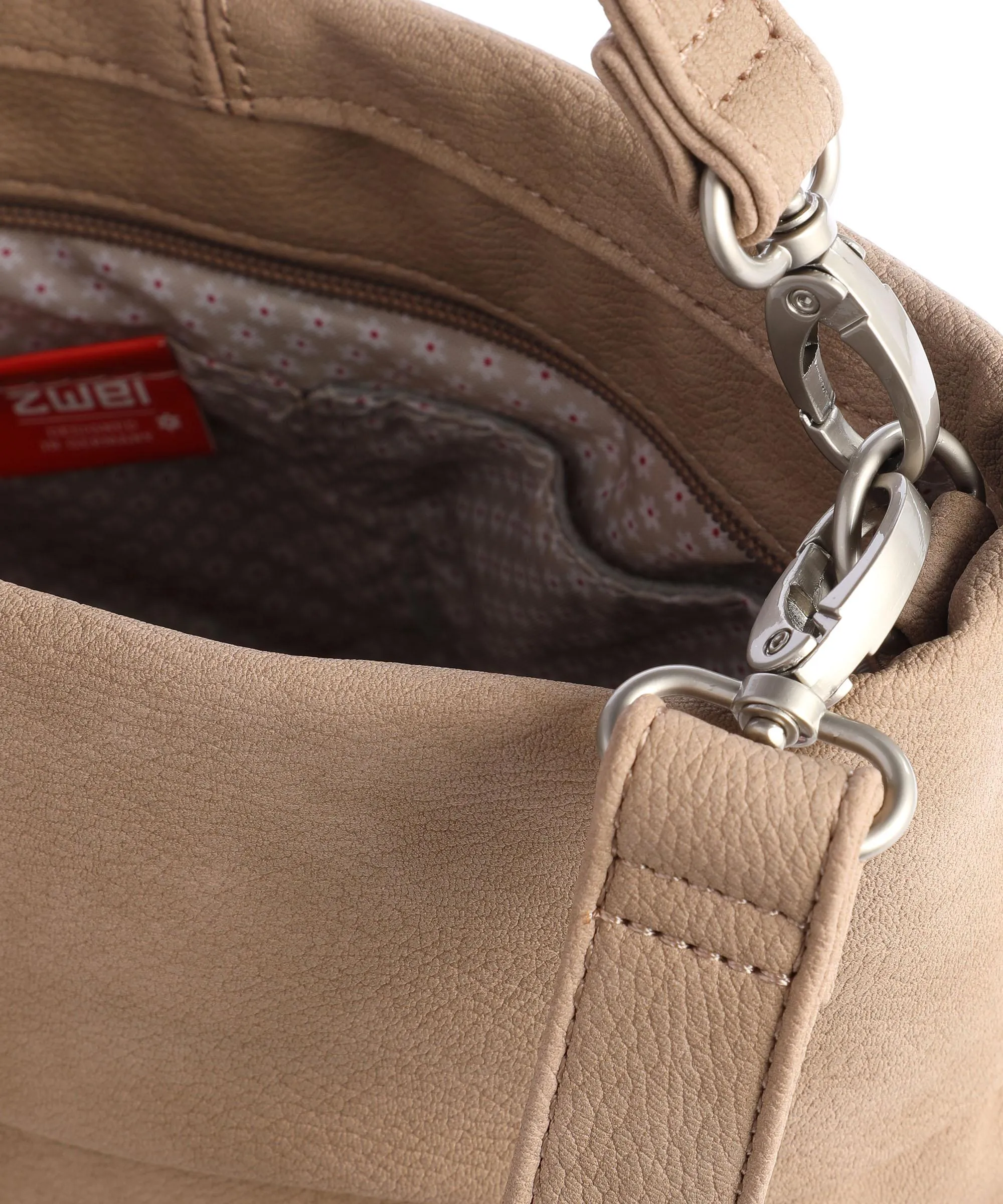  Zwei Mademoiselle.M M8 Borsa a spalla pelle sintetica beige  